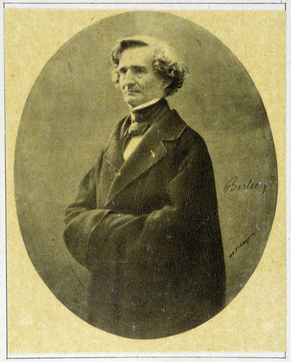 Portret kompozytora Hectora Berlioza (1803 - 1869) z 1858 roku. autorstwa Unknown artist