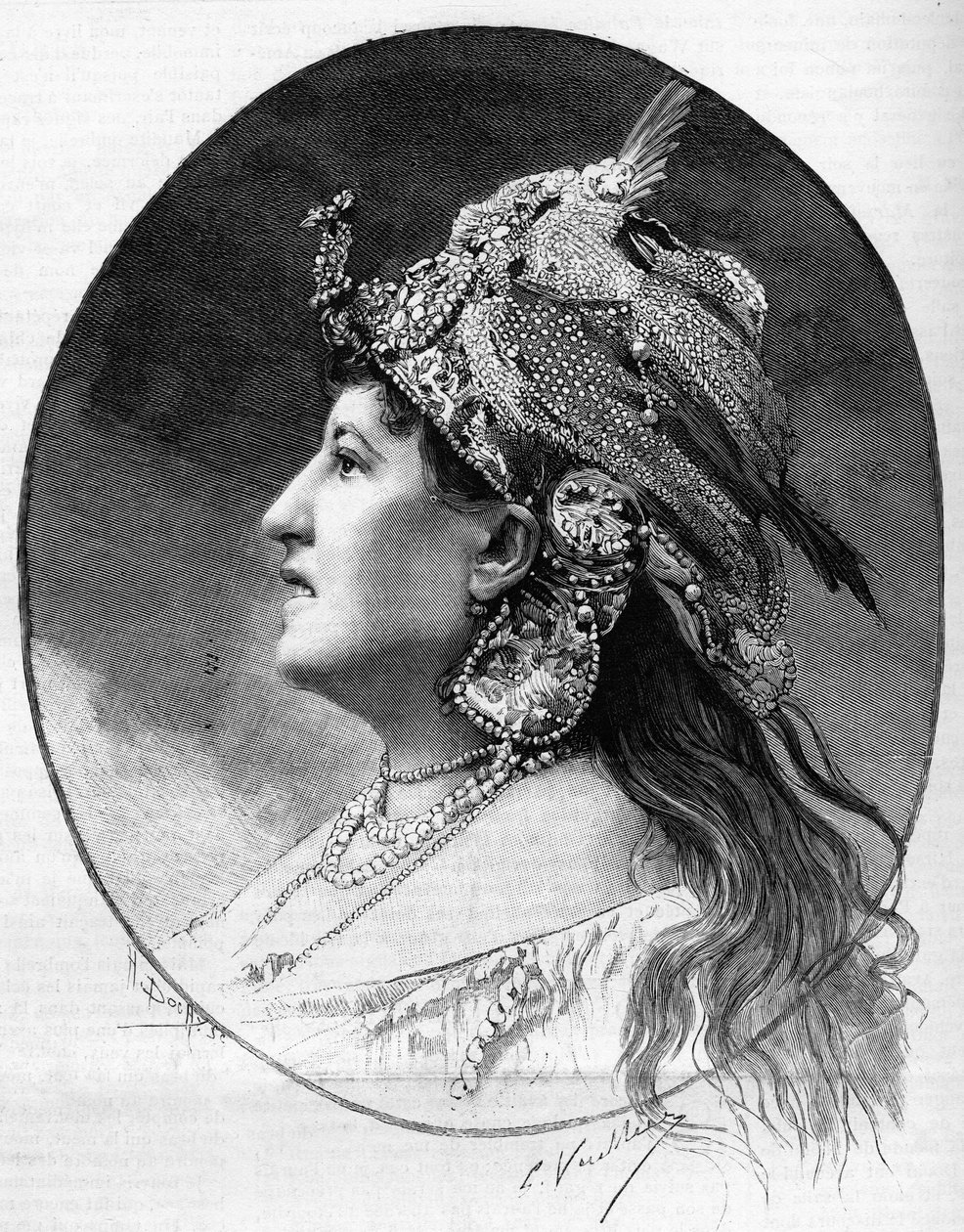 Portret listonoszki Judith Gauthier (1845-1917) z 1888 r. autorstwa Unknown artist