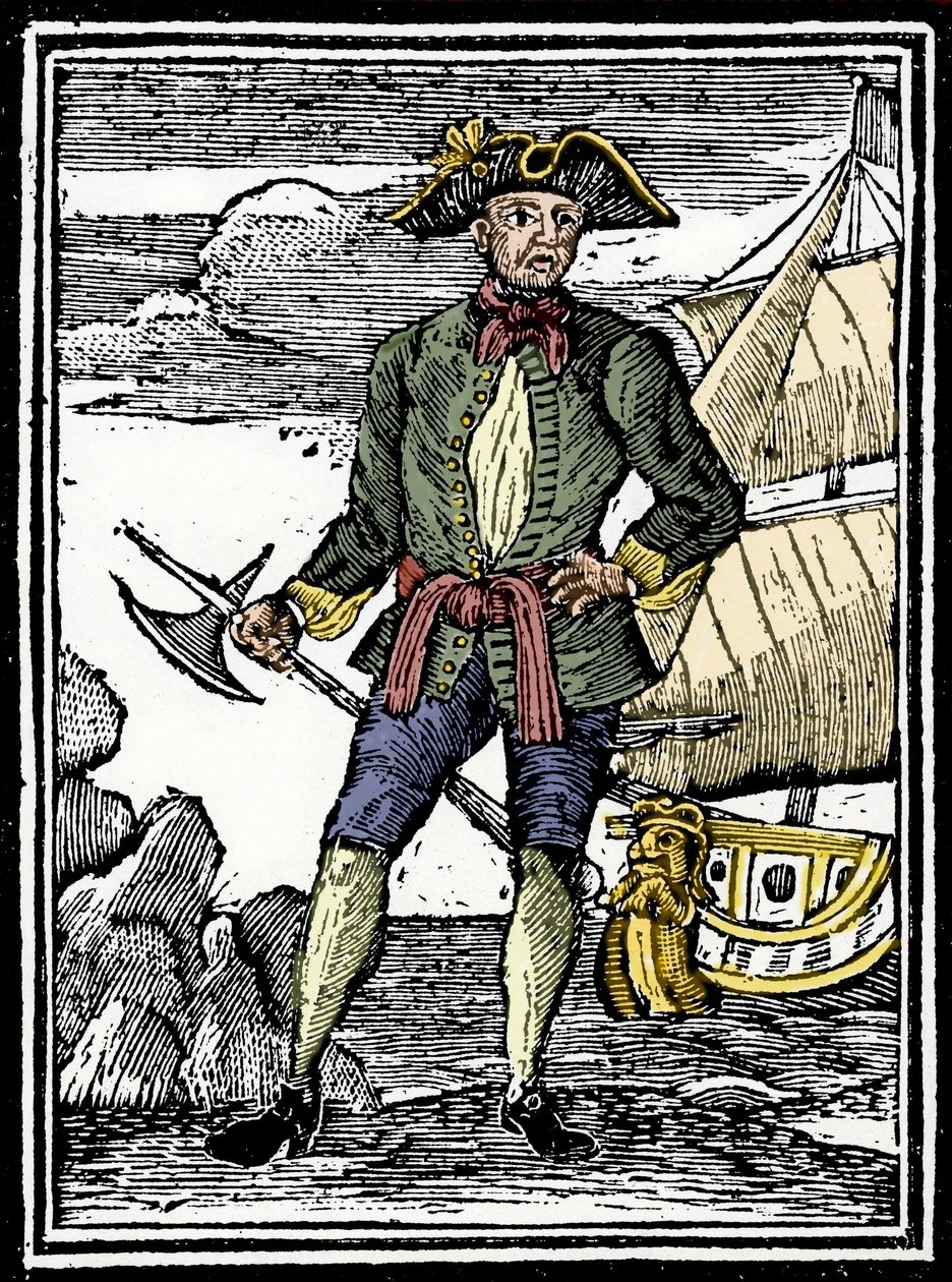 Portret pirata Edwarda Anglii (?-1720). autorstwa Unknown artist