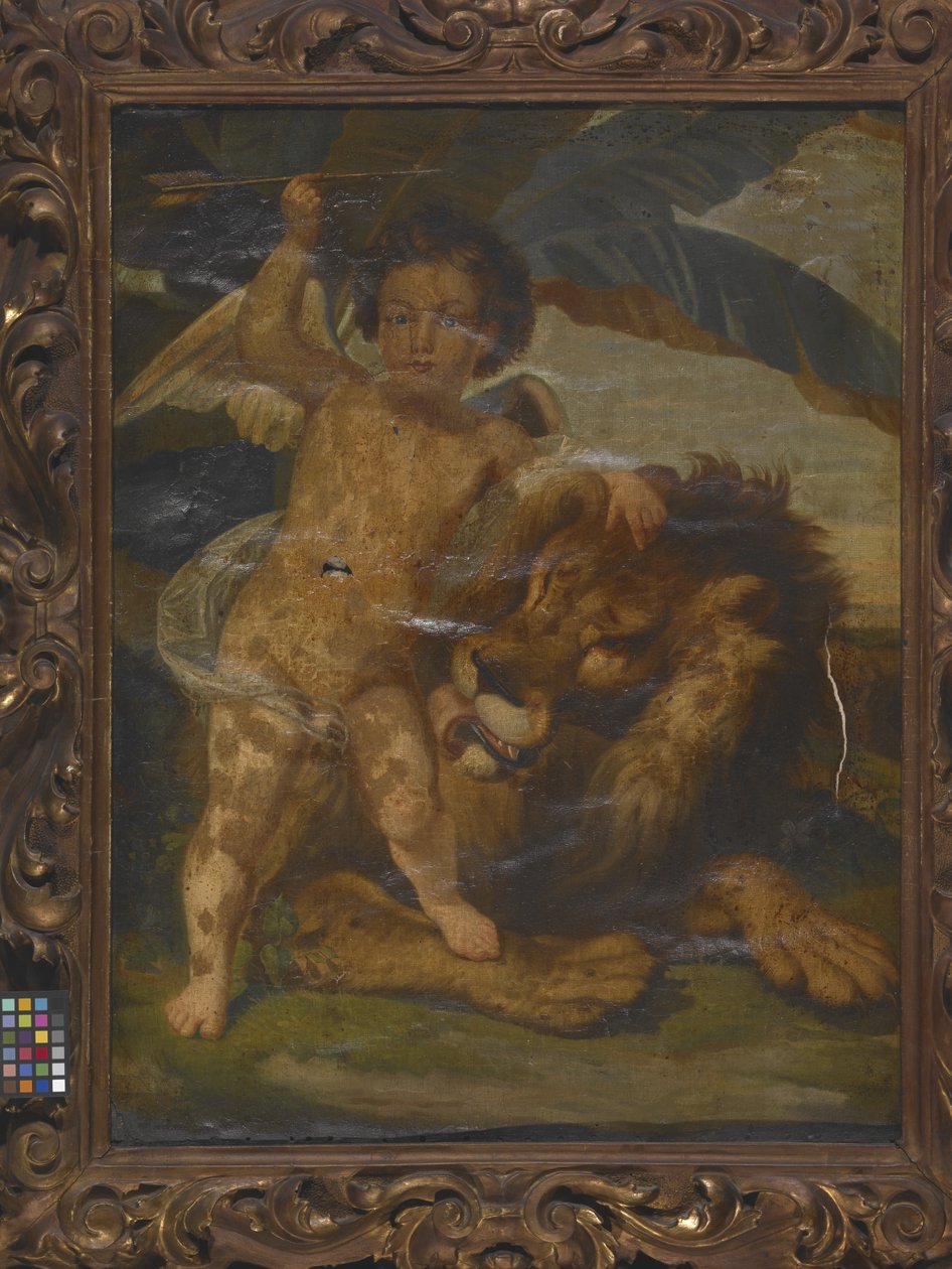 Potęga miłości nad siłą (olej na płótnie) autorstwa Unknown artist
