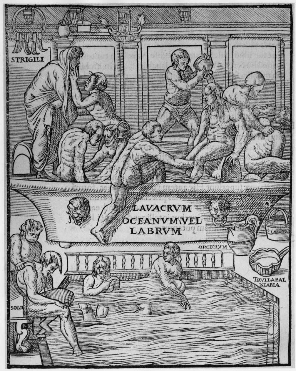 Łaźnie publiczne – w „Jerome Mercury” Arte Gymanastica autorstwa Unknown artist