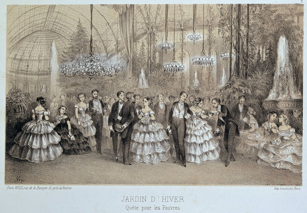 Wyprawa dla ubogich w Ogrodzie Zimowym (bal towarzyski) autorstwa Unknown artist