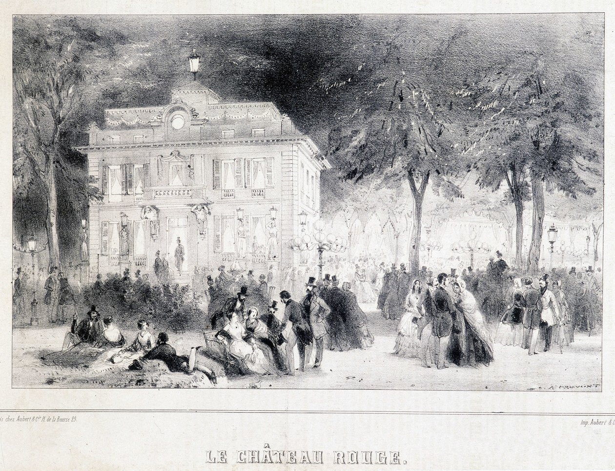 Recepcja przed czerwonym zamkiem. autorstwa Unknown artist