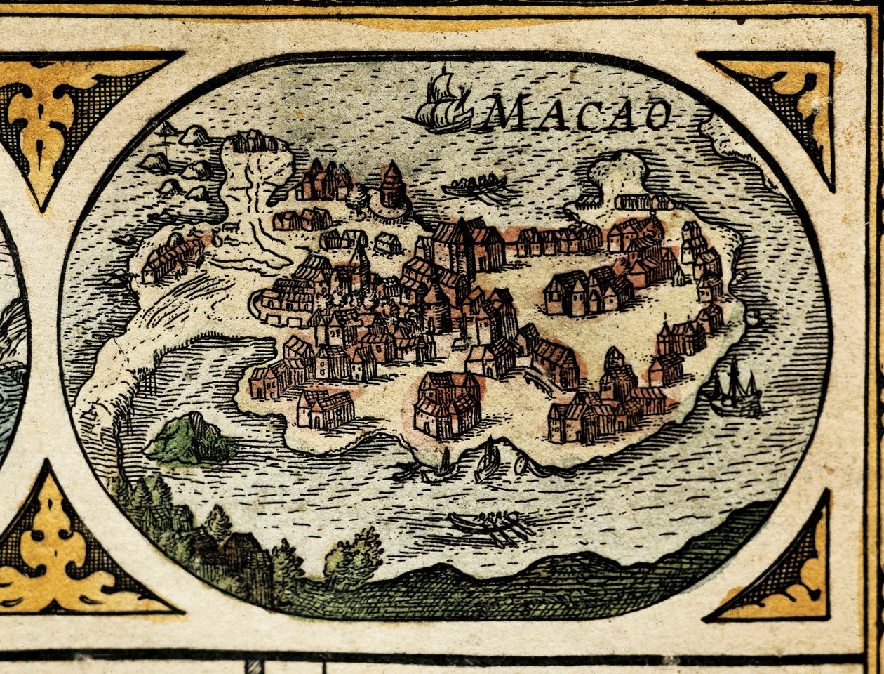 Reprezentacja Makau, fragment w Le Theatre du monde autorstwa Unknown artist