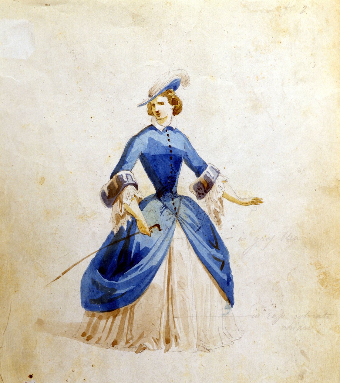 Reprezentacja Violetty w operze „La Traviata” Giuseppe Verdiego. 1855 autorstwa Unknown artist