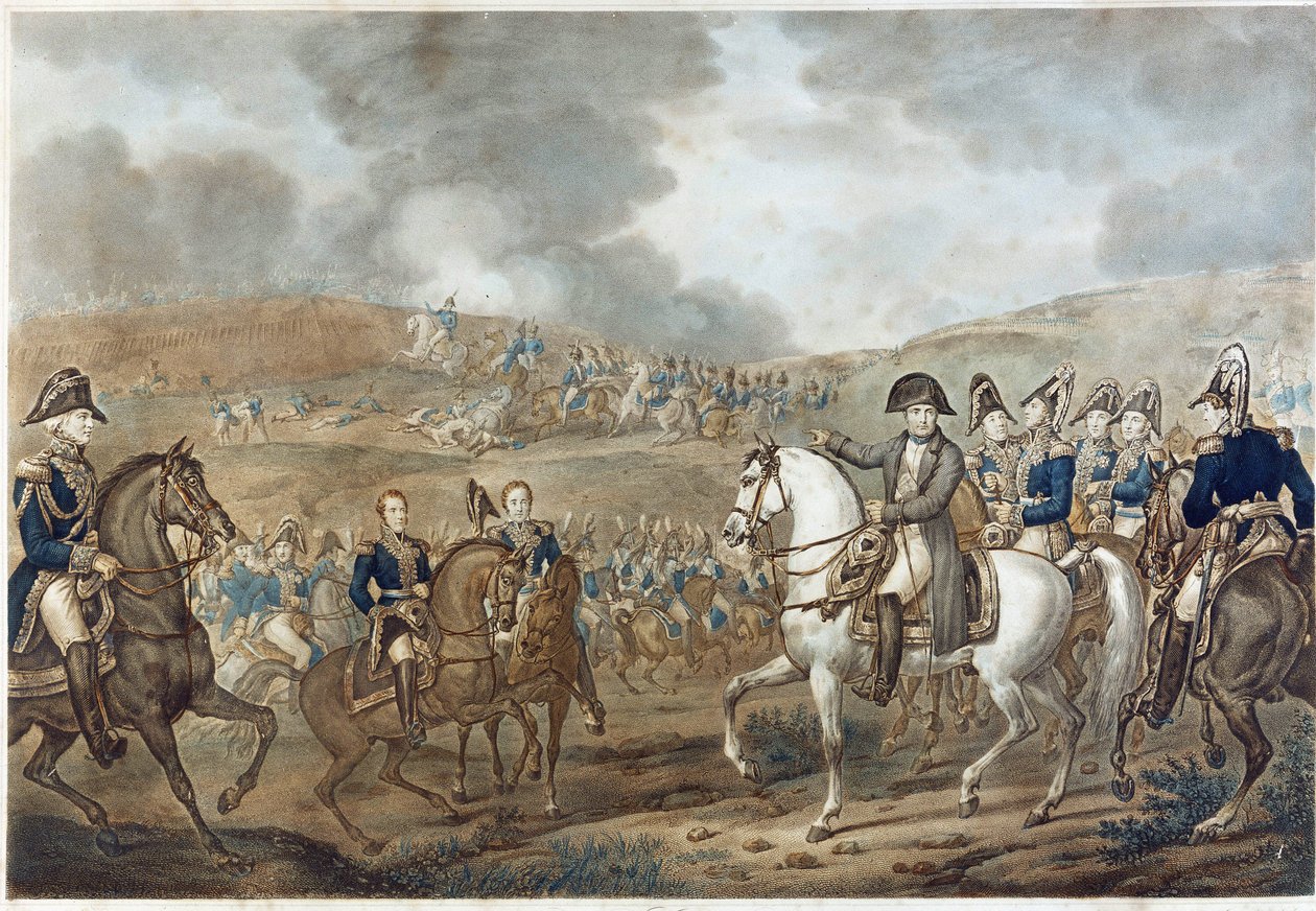 Reprezentacja bitwy pod Moskwą w Borodino 7 września autorstwa Unknown artist