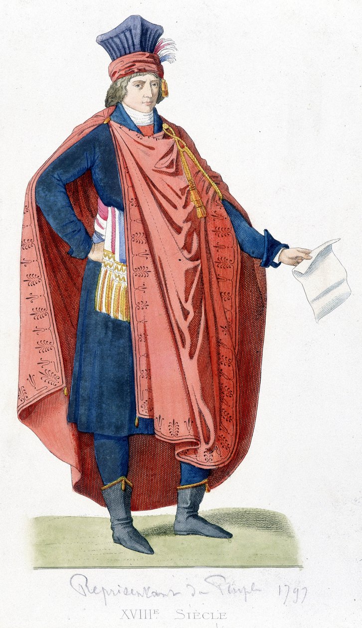 Przedstawiciel ludu podczas rewolucji francuskiej 1792 r. autorstwa Unknown artist
