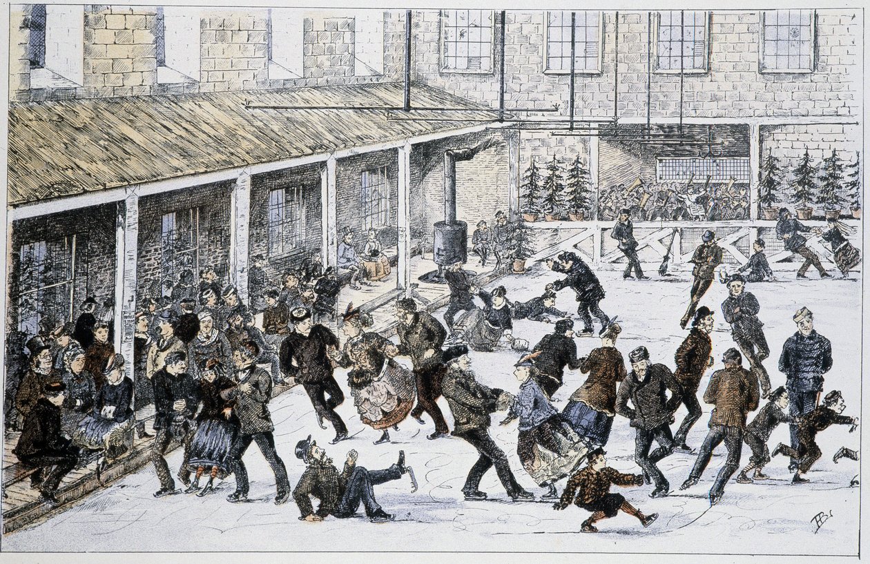 Lodowisko w Halifax w Nowej Szkocji - w „Szkicach sportów i rozrywek kanadyjskich” autorstwa Lieuta. Henry Buckton Laurence autorstwa Unknown artist