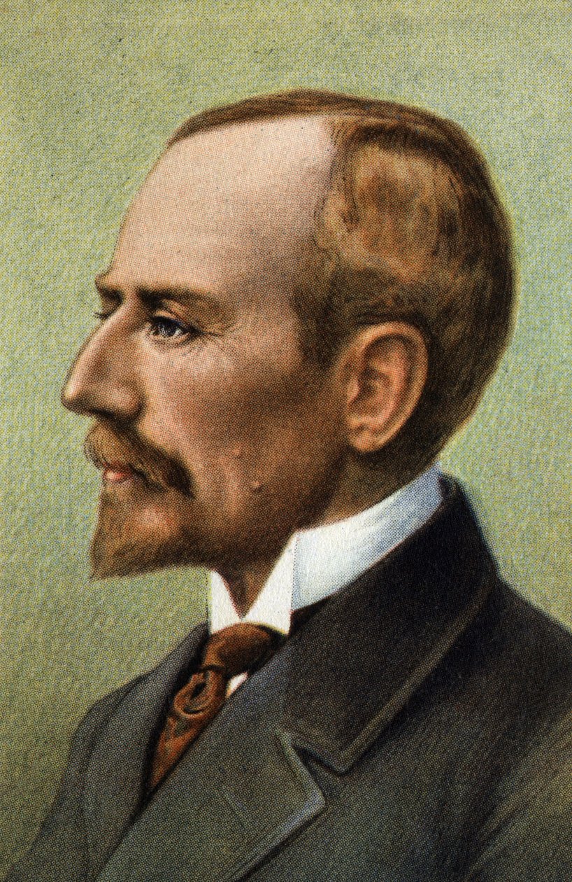 Roald Amundsen, norweski odkrywca. autorstwa Unknown Artist