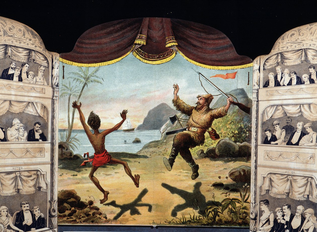 Robinson Crusoe i piątek autorstwa Unknown artist