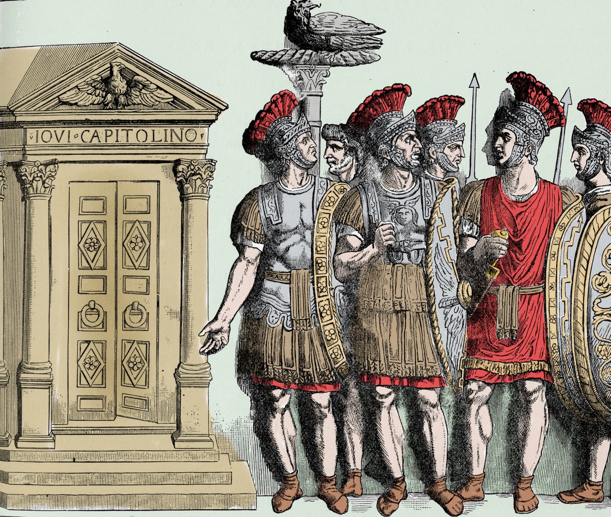 Cesarstwo Rzymskie: Pretorianie - starożytność rzymska; gwardia pretoriańska; autorstwa Unknown artist