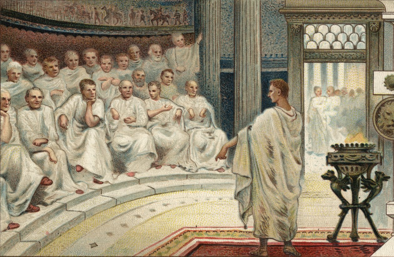 Rzymski system polityczny: Senat autorstwa Unknown artist