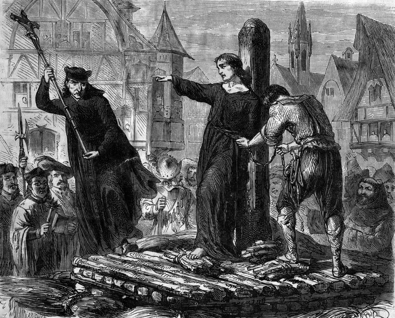 Serial rzymski: „”Confessions of Marion Delorme”” Eugeniusza de Mirecourta (1824-1887). Oskarżony o czary ksiądz Urbain Grandier (1590-1634) zostaje spalony na rzeźniku. Przed śmiercią rzuca swoim katom: „W ciągu roku wzywam was wszystkich do autorstwa Unknown artist