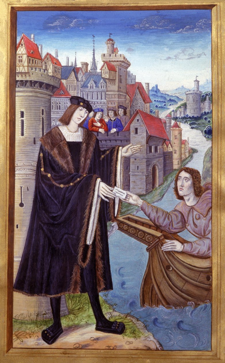 Królewski Posłaniec. XV wiek (miniaturowy) autorstwa Unknown artist