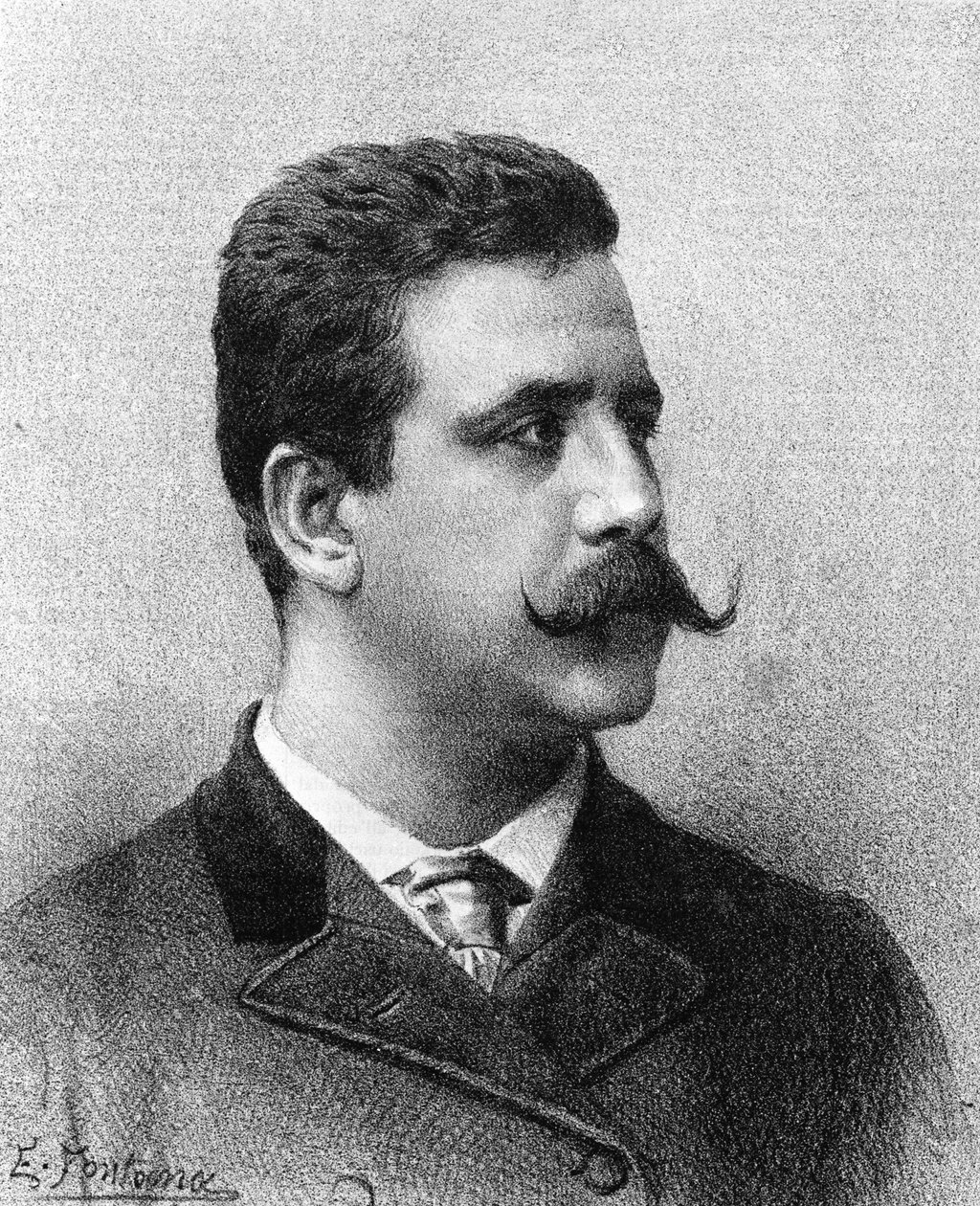 Ruggero Leoncavallo. Kompozytor włoski (1858-1919). autorstwa Unknown artist