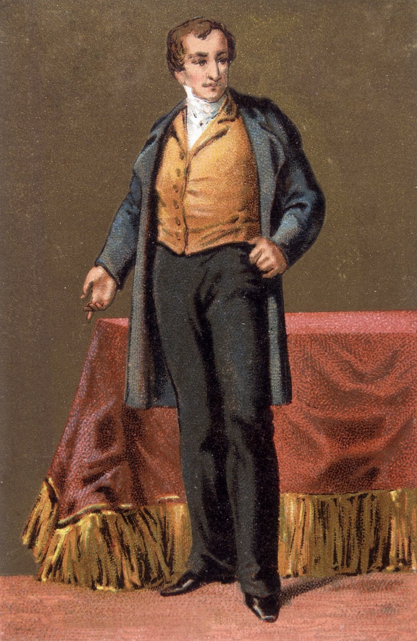 SIR ROBERT PEEL (1788-1850). Angielski mąż stanu. autorstwa Unknown artist