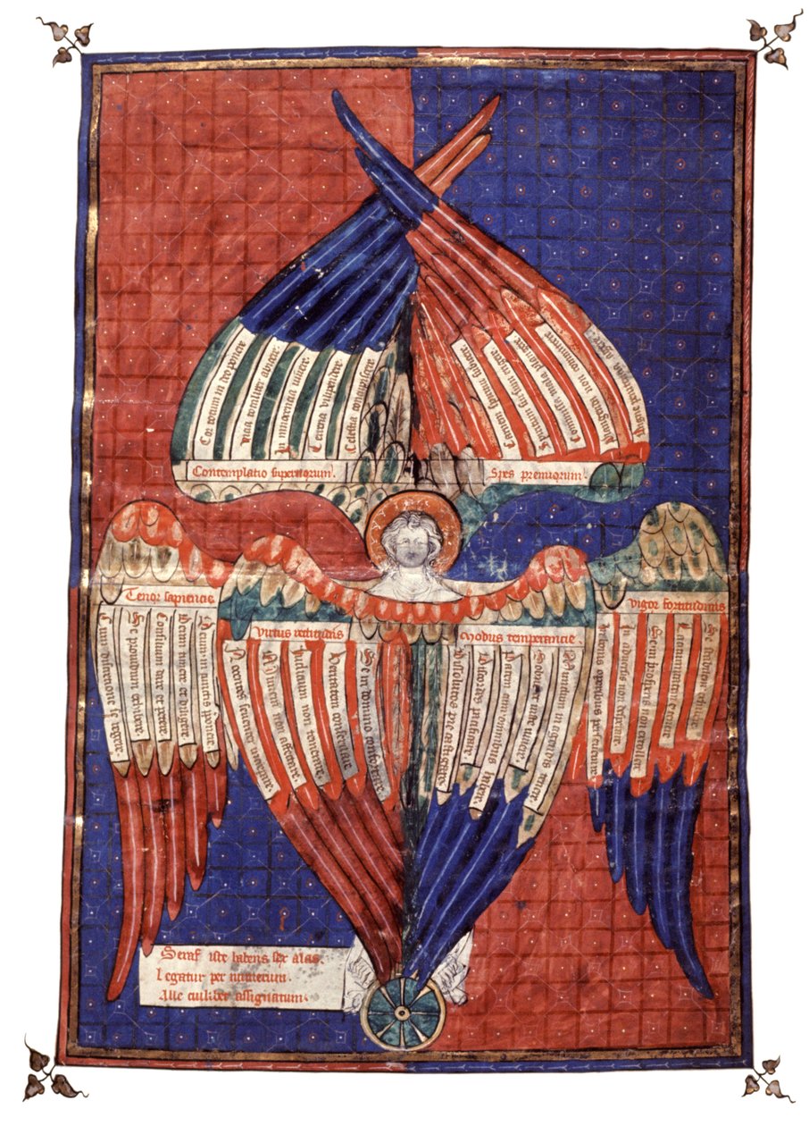 Święte postacie. XIV wiek (miniaturowy) autorstwa Unknown artist