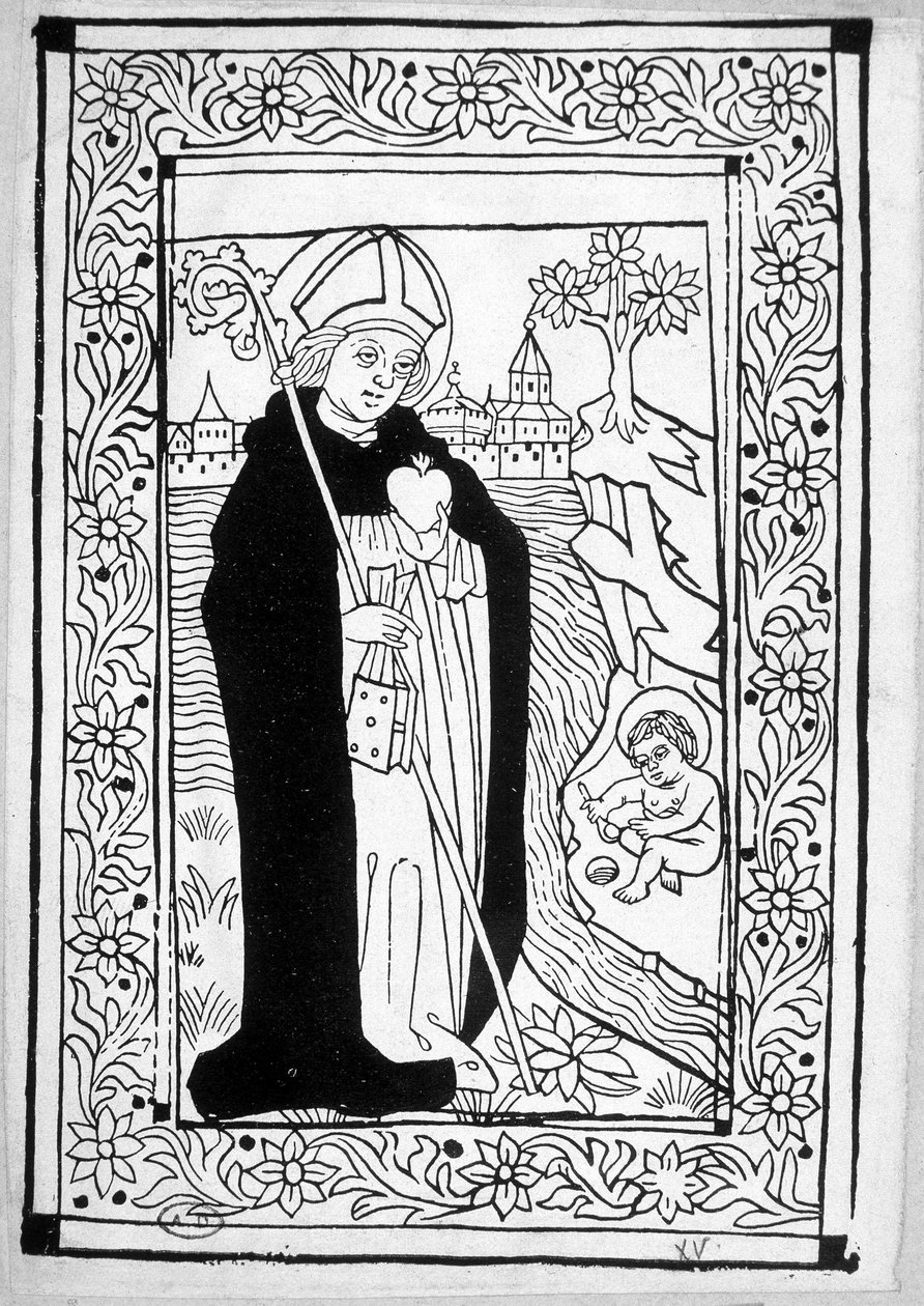 Święty Augustyn - grawer autorstwa Unknown artist
