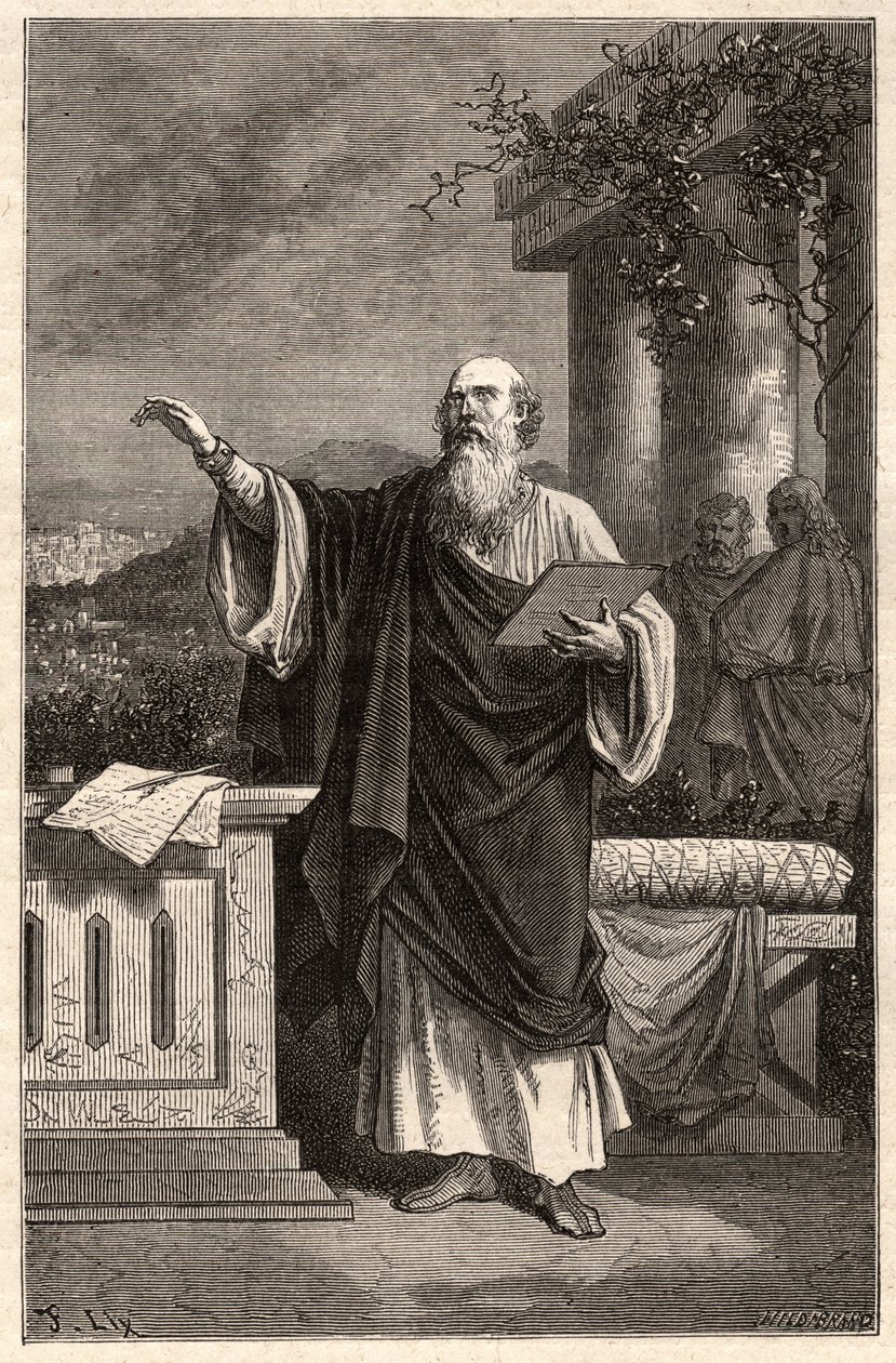 Św. Irena de Lyon (św. Ireneusz z Lyonu) (130-202) - autorstwa Unknown artist