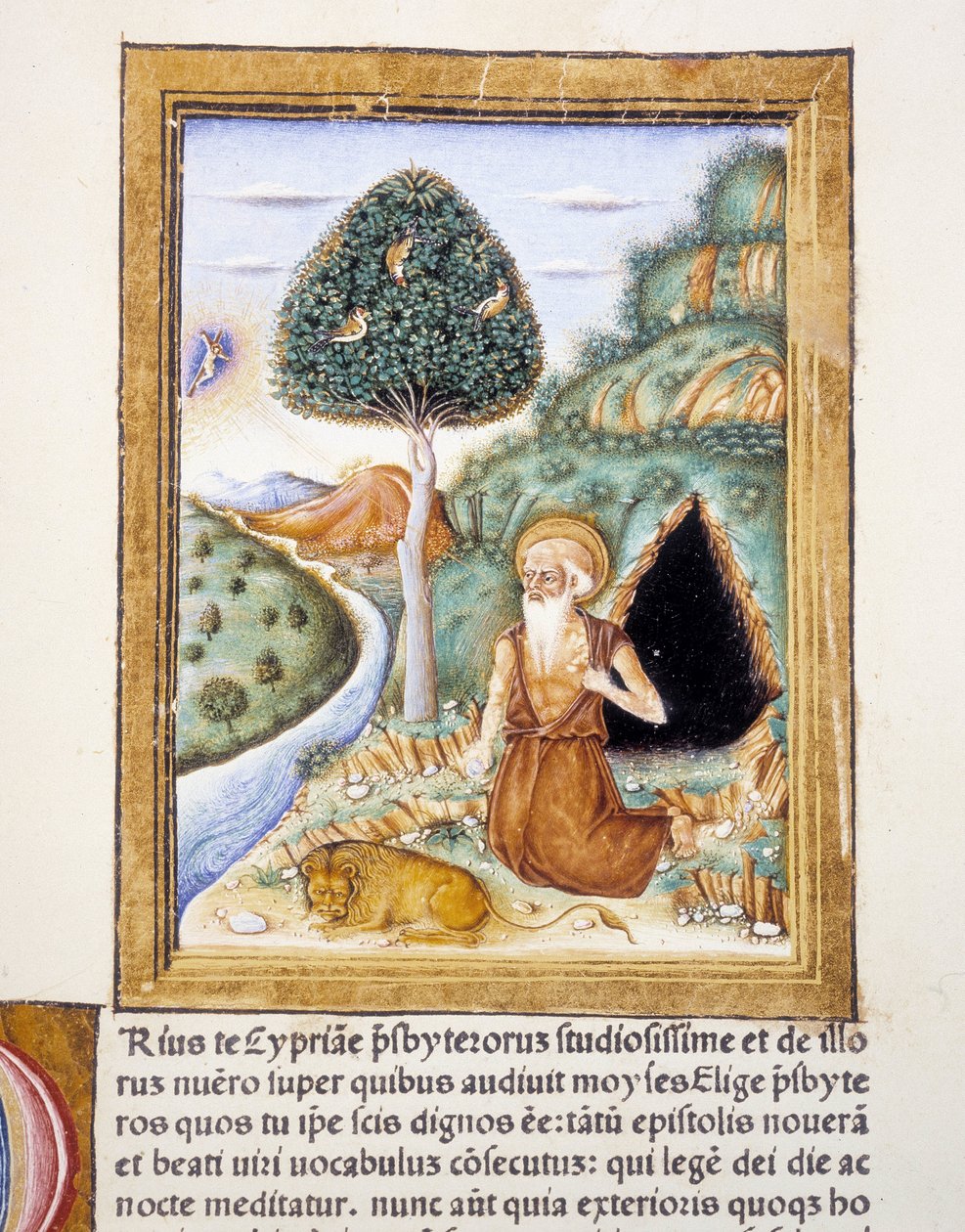 Święty Hieronim - miniatura autorstwa Unknown artist