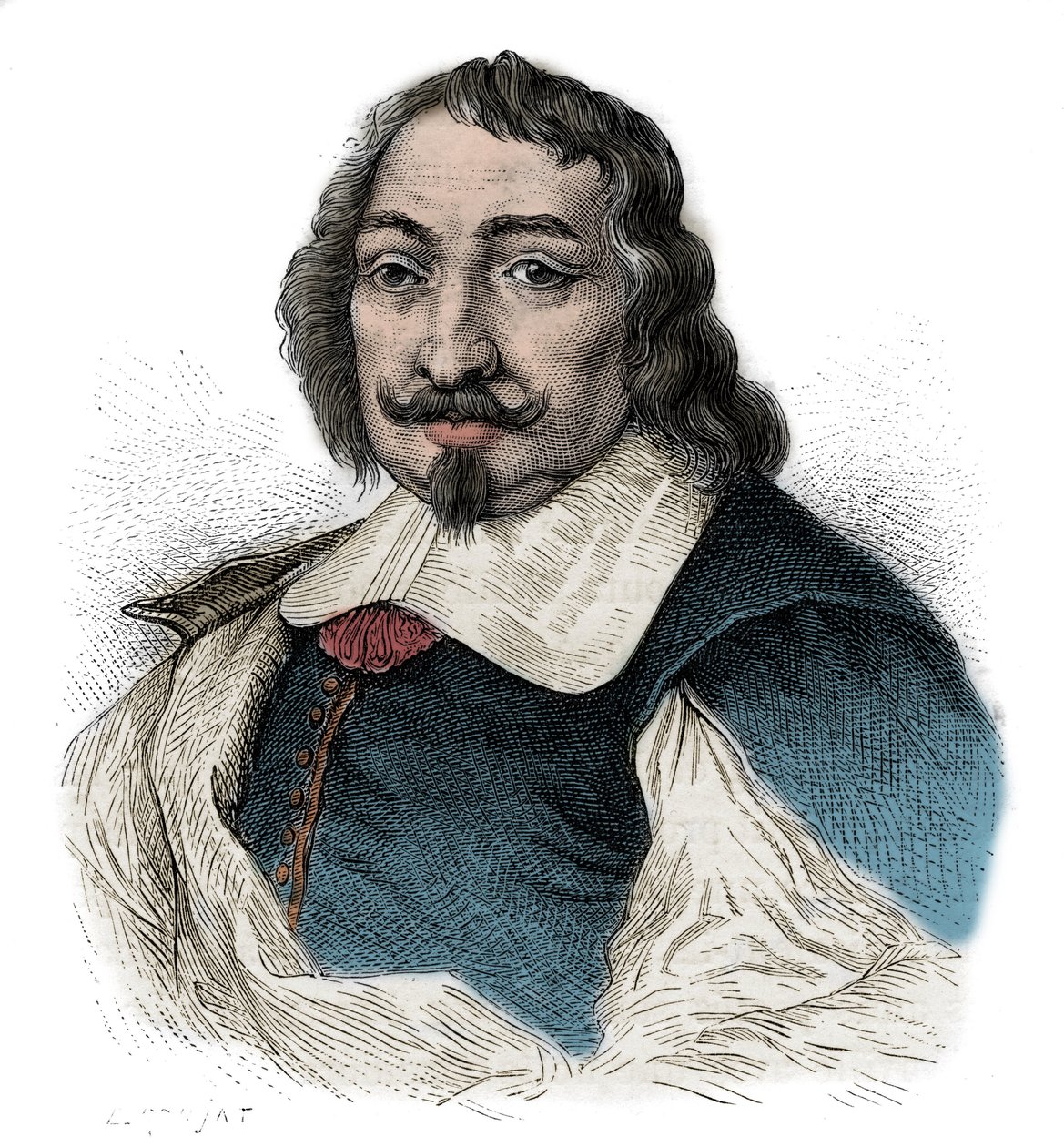 Samuel de Champlain (1567-1635) - Portret Samuela de Champlain (1567 - 1635) Francuski odkrywca w Ameryce - autorstwa Unknown artist