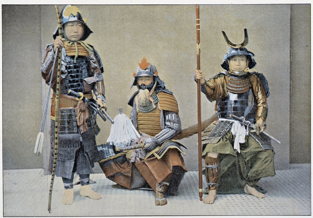 Grupa Samurajów, koniec XIX wieku autorstwa Unknown artist