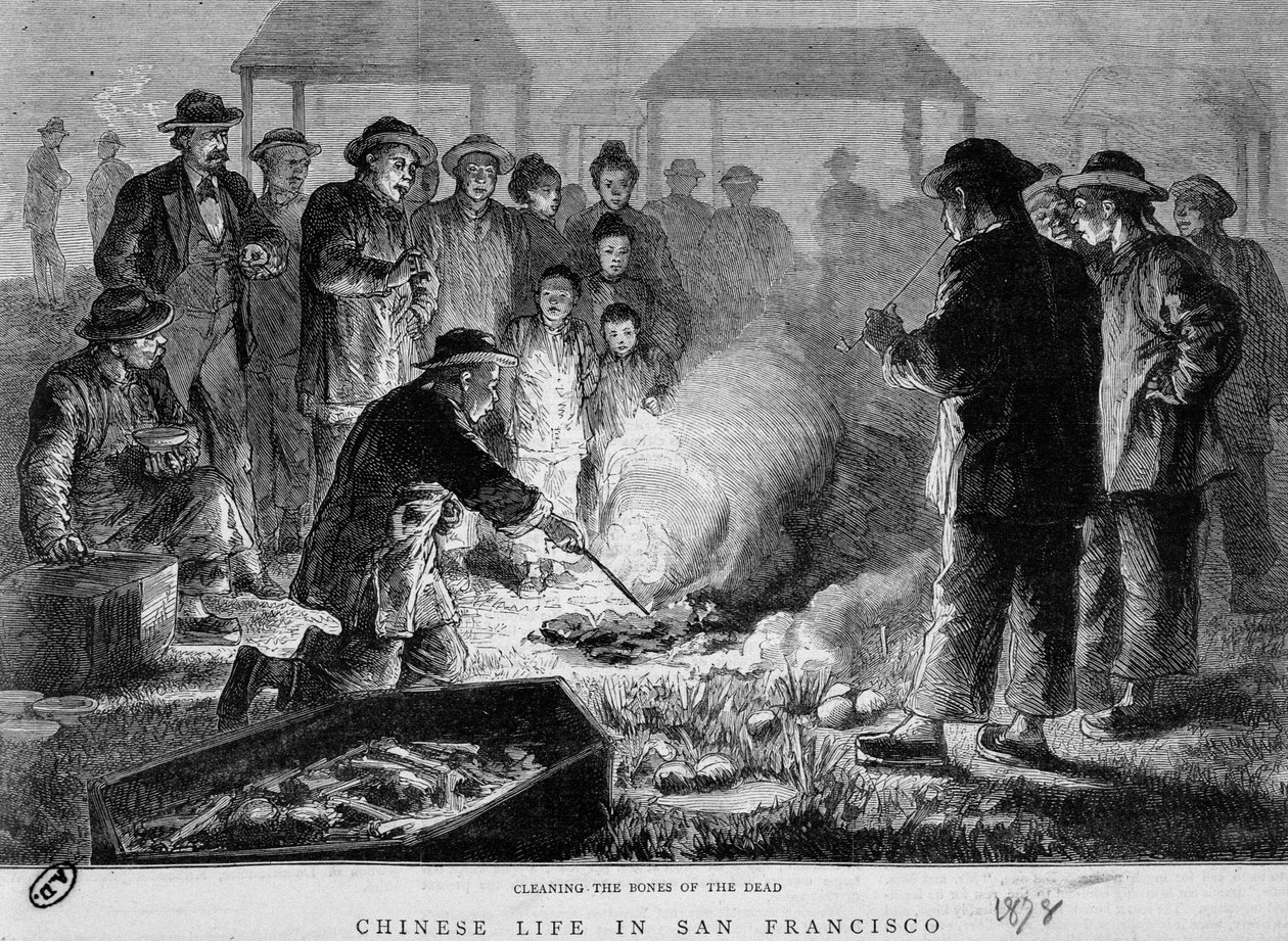 Chińczycy z San Francisco ożywiają kości zmarłych autorstwa Unknown artist
