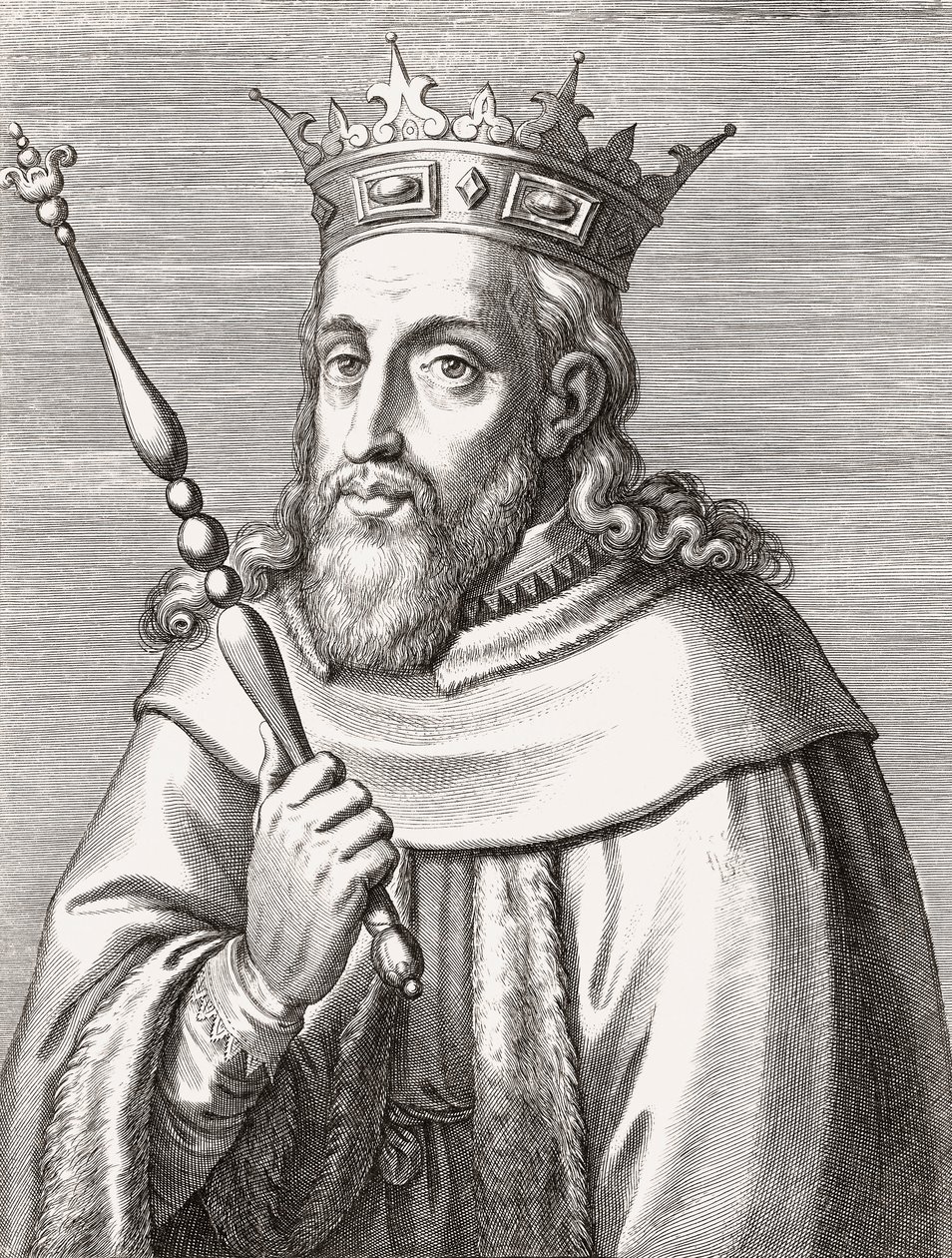 Sancho II, król Portugalii. Portret. autorstwa Unknown artist