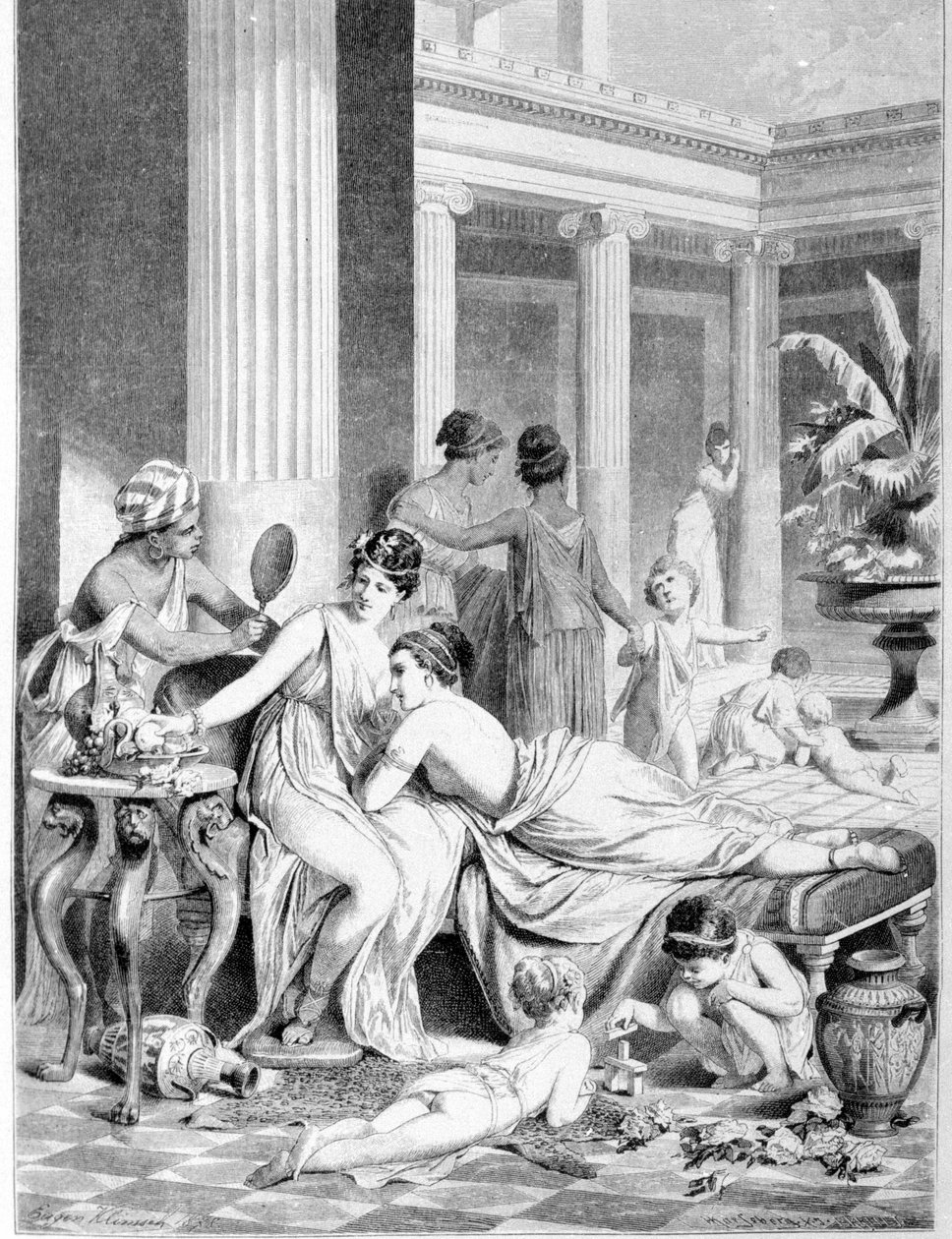 Sapho (Sappho) i jego towarzysze. autorstwa Unknown artist