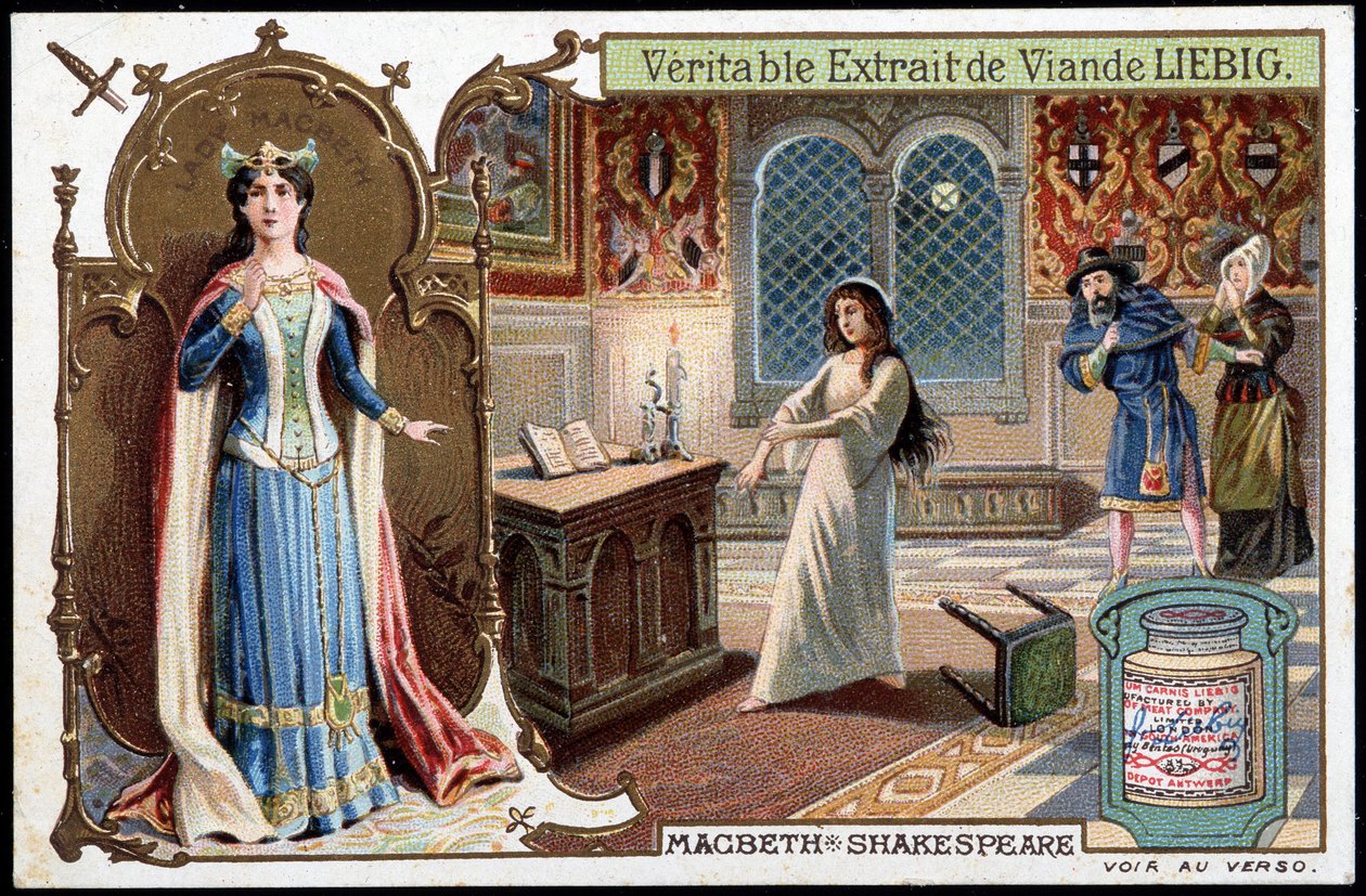 Scena „Makbet” Szekspira - chromo., koniec XIX wieku autorstwa Unknown artist