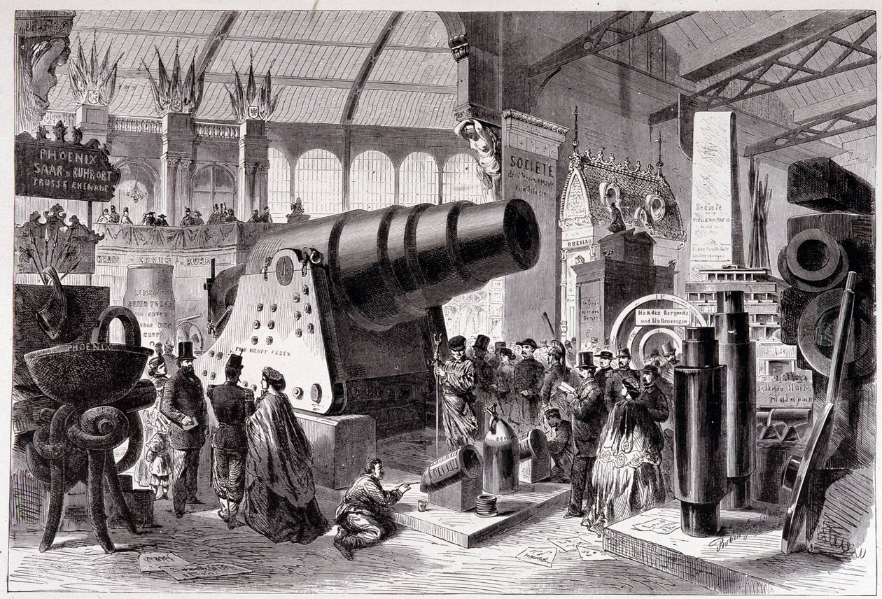 Sekcja Hutnictwa Pruskiego (Canon) w Galerii Maszyn autorstwa Unknown artist