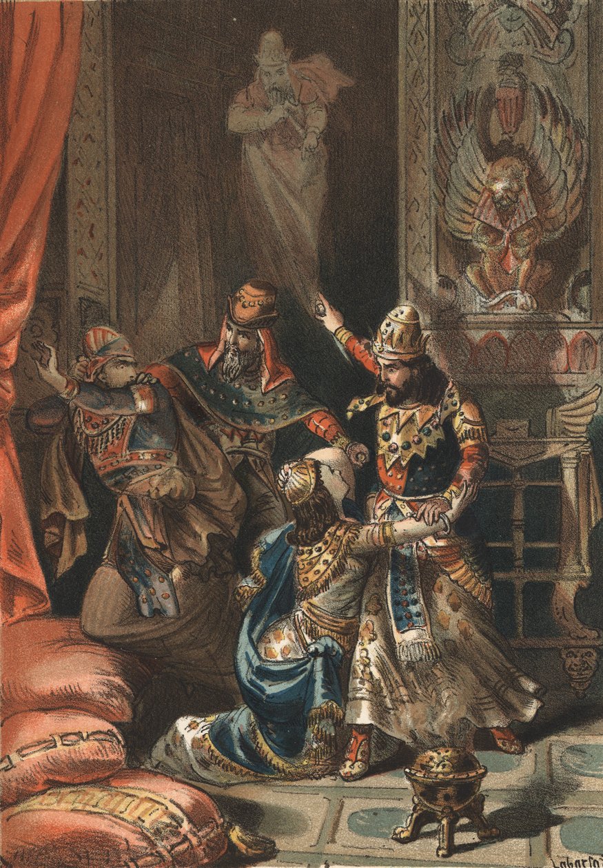 Semiramis, legendarna królowa Asyrii i Babilonii oraz jej syn Niniasz. autorstwa Unknown artist