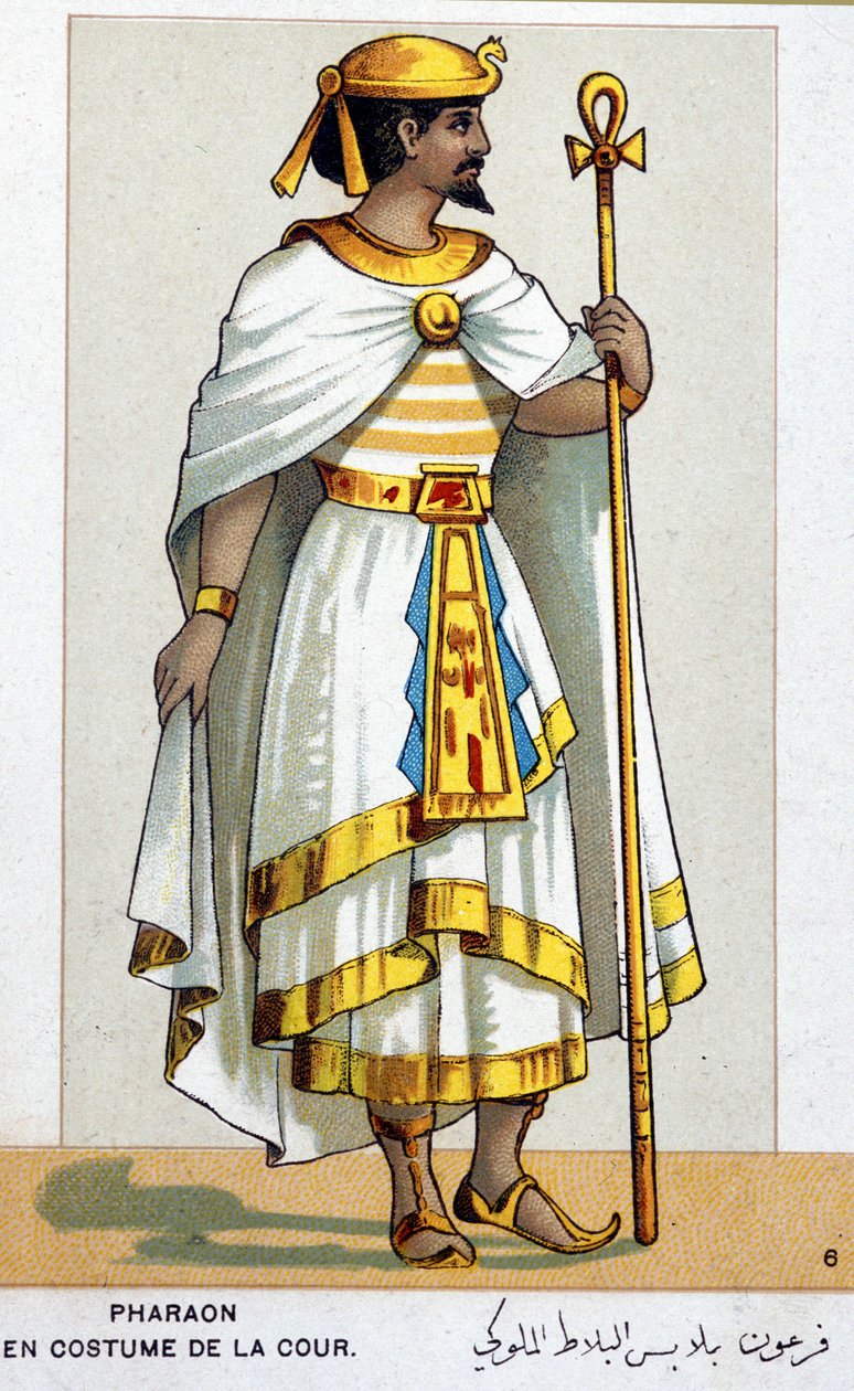 Seria chromolitografii kostiumów operowych z okazji pierwszego przedstawienia Aidy Giuseppe Verdiego: faraona. 1872 autorstwa Unknown artist