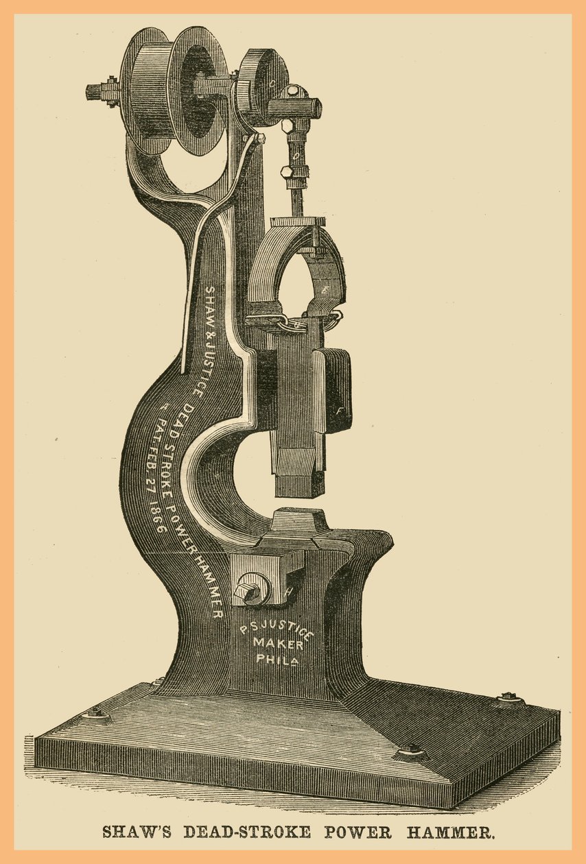 Młot udarowo-obrotowy Shaws autorstwa Unknown Artist