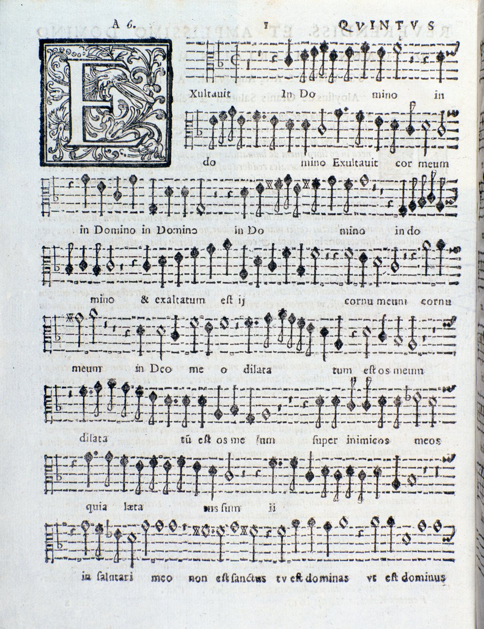 Strona nutowa drugiej księgi Sacrae Symphoniae autorstwa Giovanniego Gabrieli autorstwa Unknown artist
