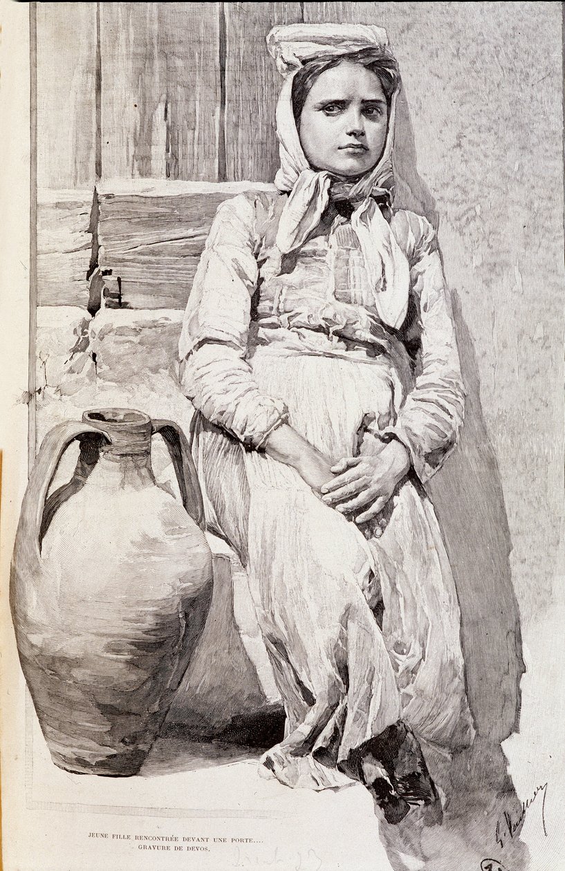 sycylijska dziewczyna autorstwa Unknown artist