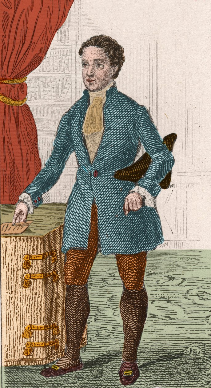 Siecle des Lumieres: portret Denisa Diderota (1713-1784), francuskiego pisarza i filozofa. Grawerowanie z 1876 roku. autorstwa Unknown artist