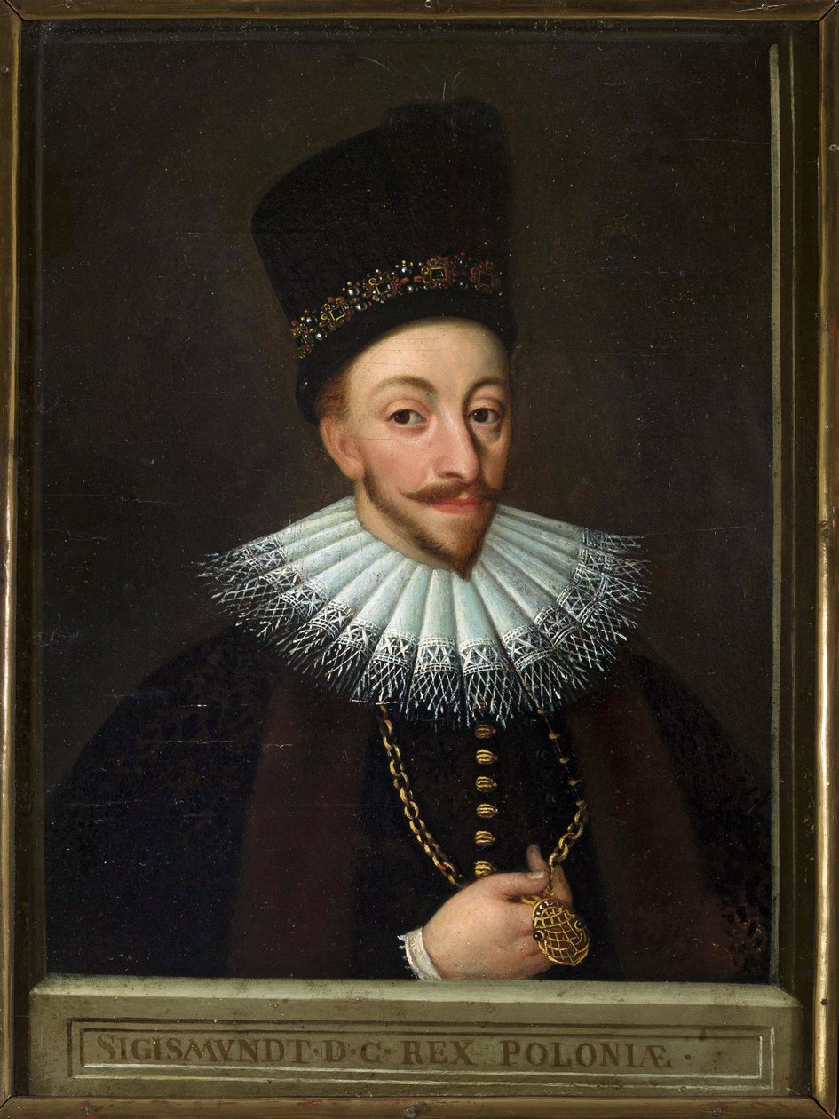Zygmunt III Polski - Portret Zygmunta III Wazy, Króla Polski (1566-1632), Anonim. Olej na płótnie, pocz. XVII w., Muzeum Narodowe, Warszawa autorstwa Unknown artist