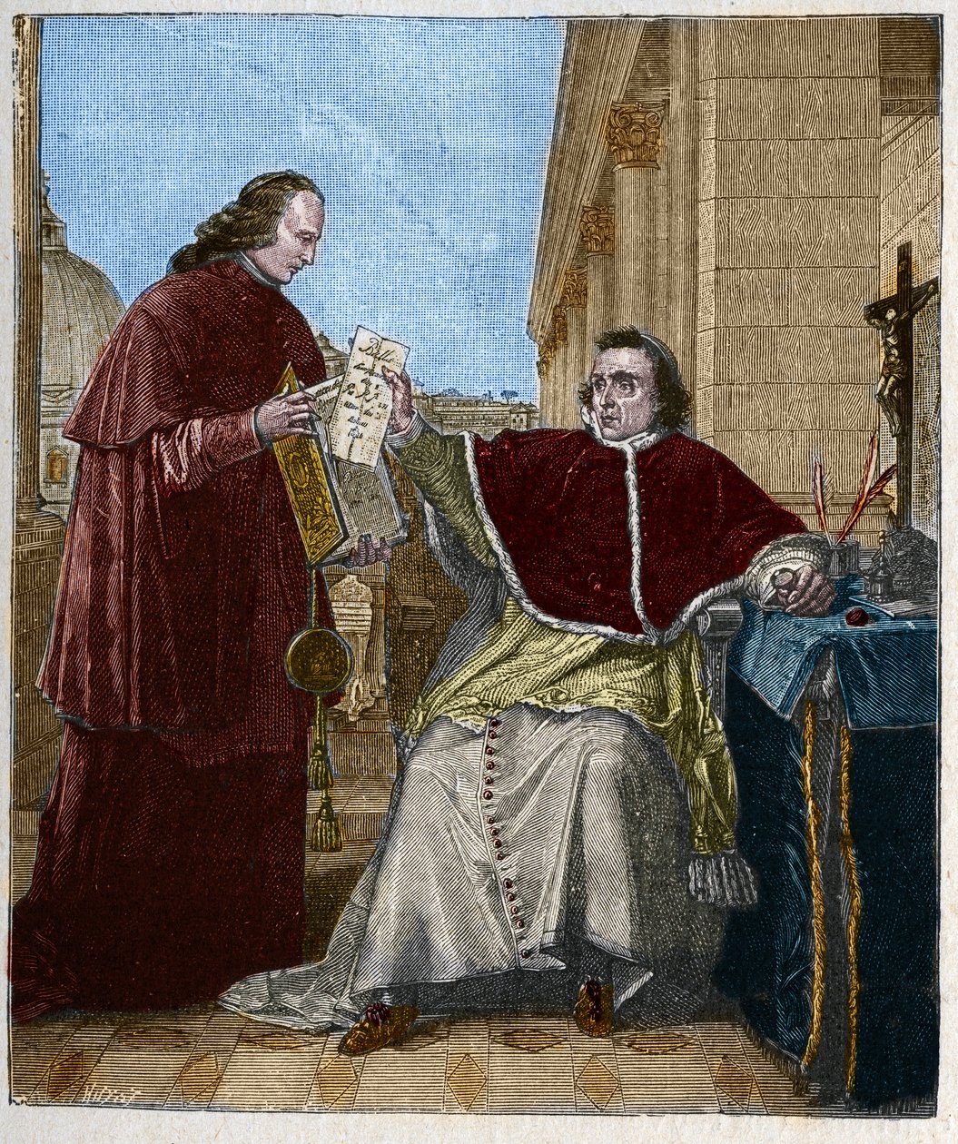 Podpisanie konkordatu między Francją a Stolicą Apostolską przez papieża Piusa VII, 15 sierpnia autorstwa Unknown artist
