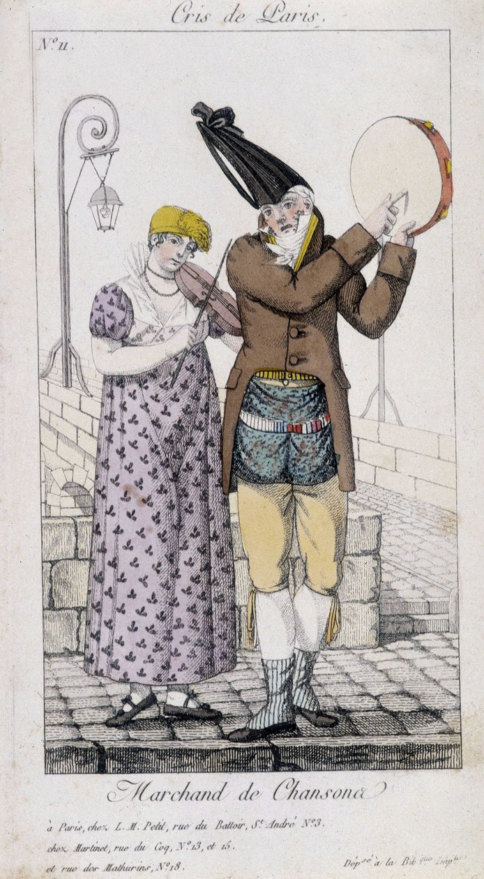 Kupcy piosenek - grawerowanie autorstwa Unknown artist