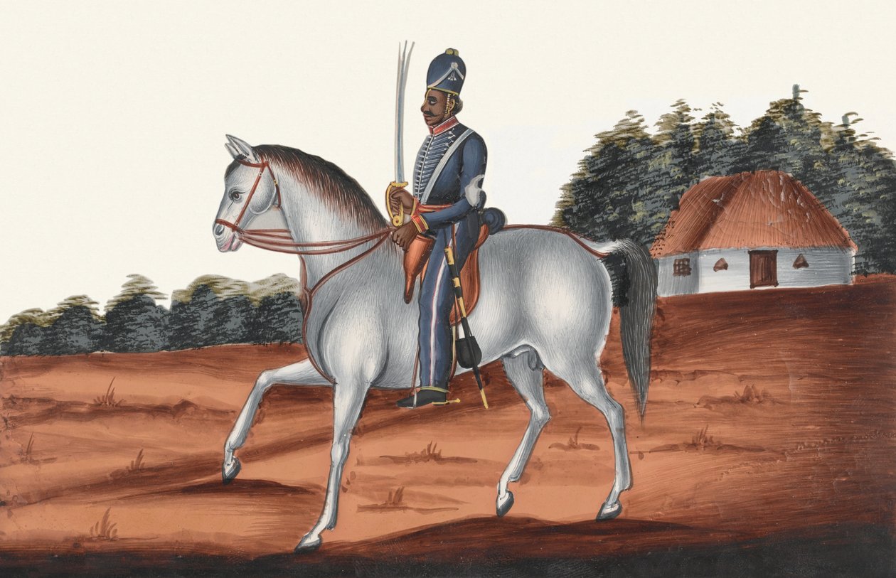 Sowar, Kawaleria Madrasu, 1835 ok autorstwa Unknown