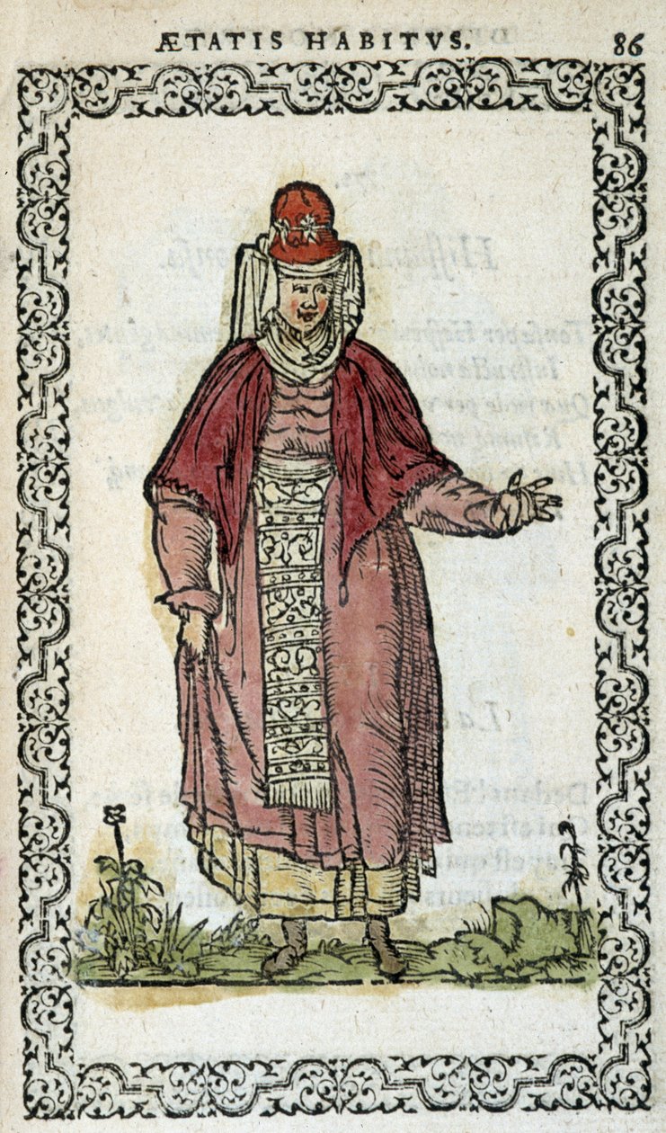 Hiszpanka - w „”Habits et effigies”” Jeana Sulperiusa autorstwa Unknown artist