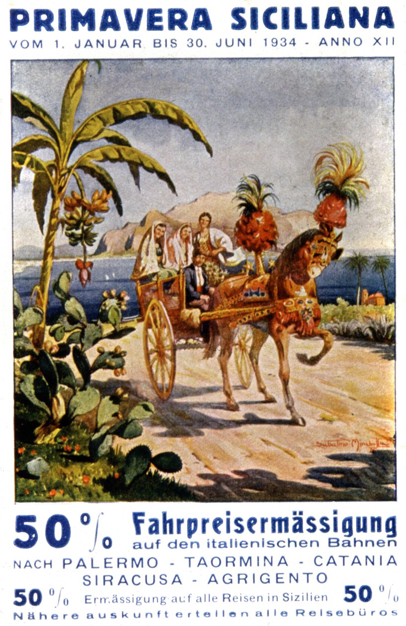 Wiosna na Sycylii autorstwa Unknown Artist