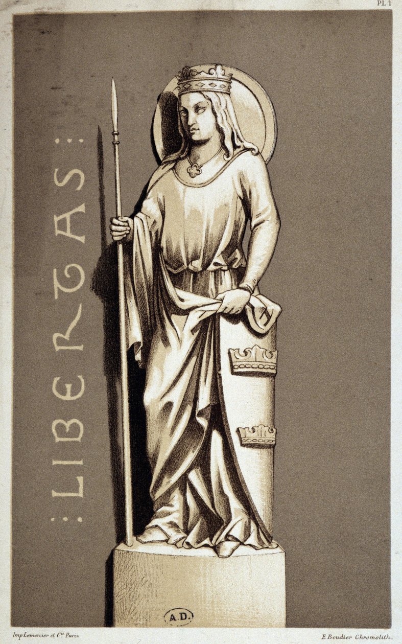 Posąg przedstawiający La Liberté de Chartres. autorstwa Unknown artist