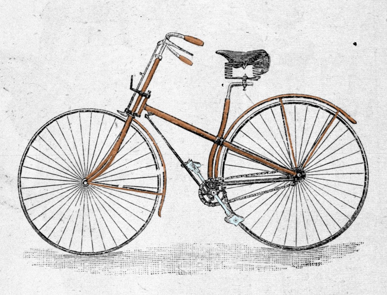 Model rowerowy o prostym korpusie. autorstwa Unknown artist