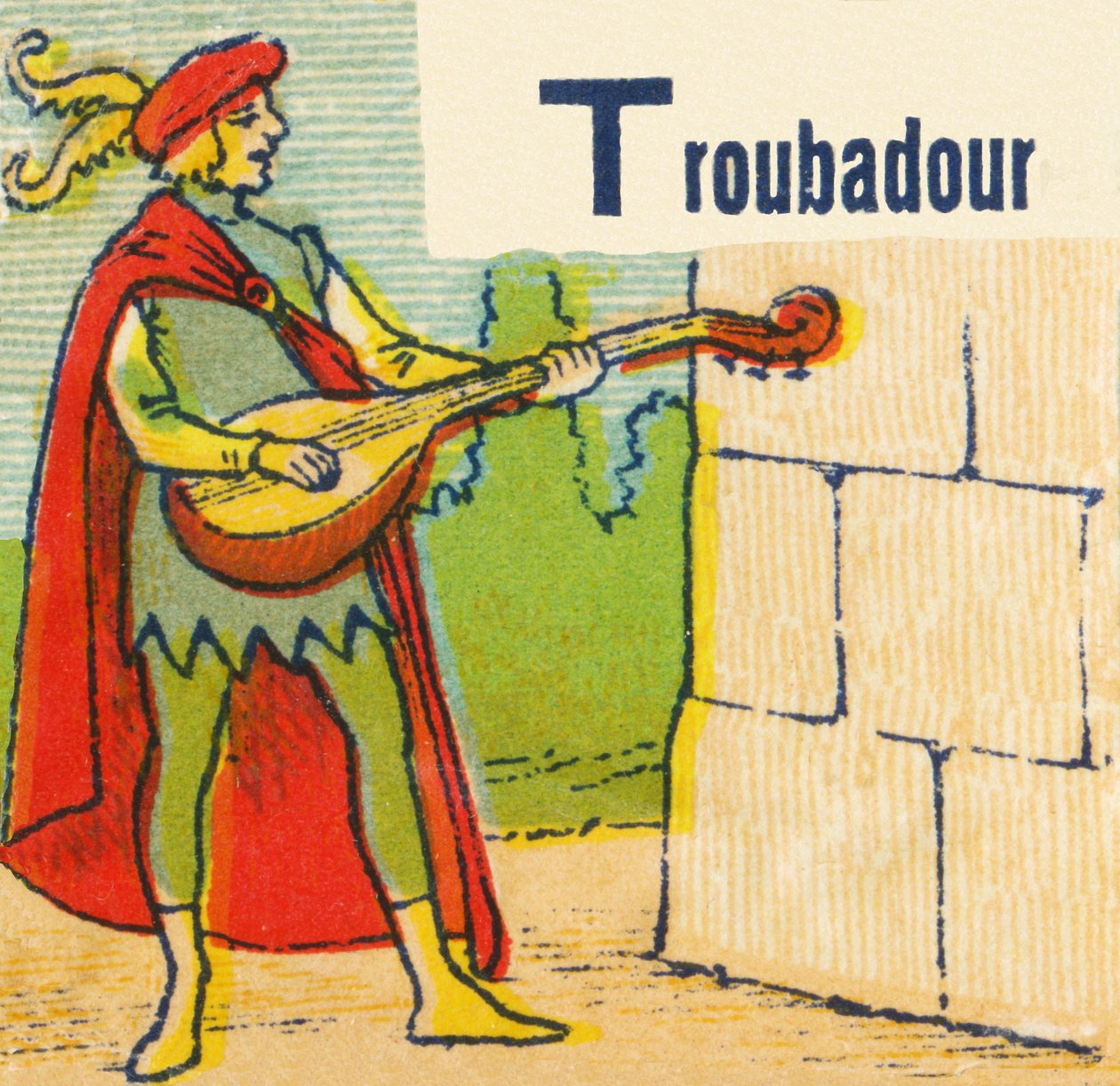 T jak Trubadur autorstwa Unknown artist