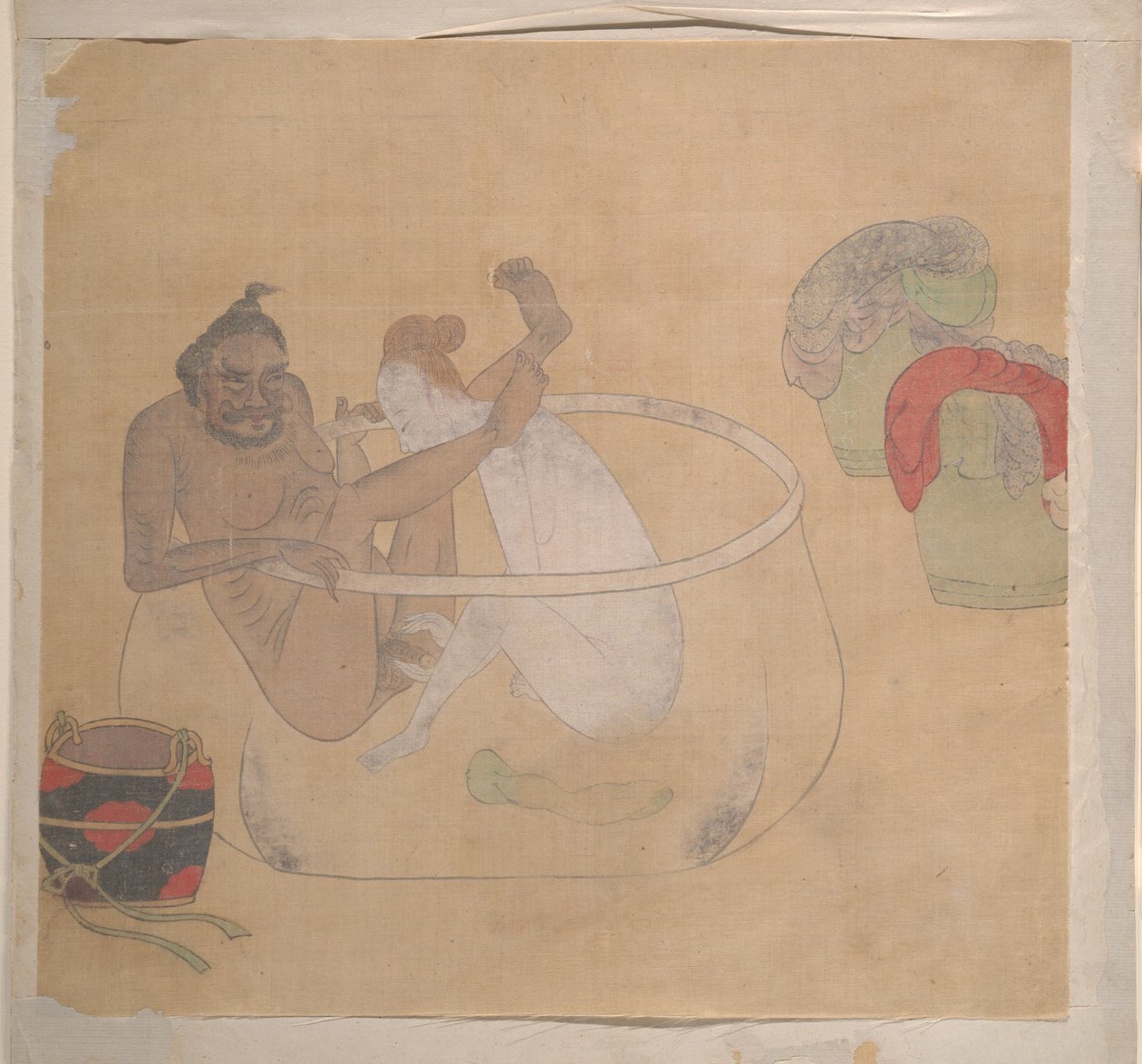 Tatarski oficer z blond damą autorstwa Unknown Artist