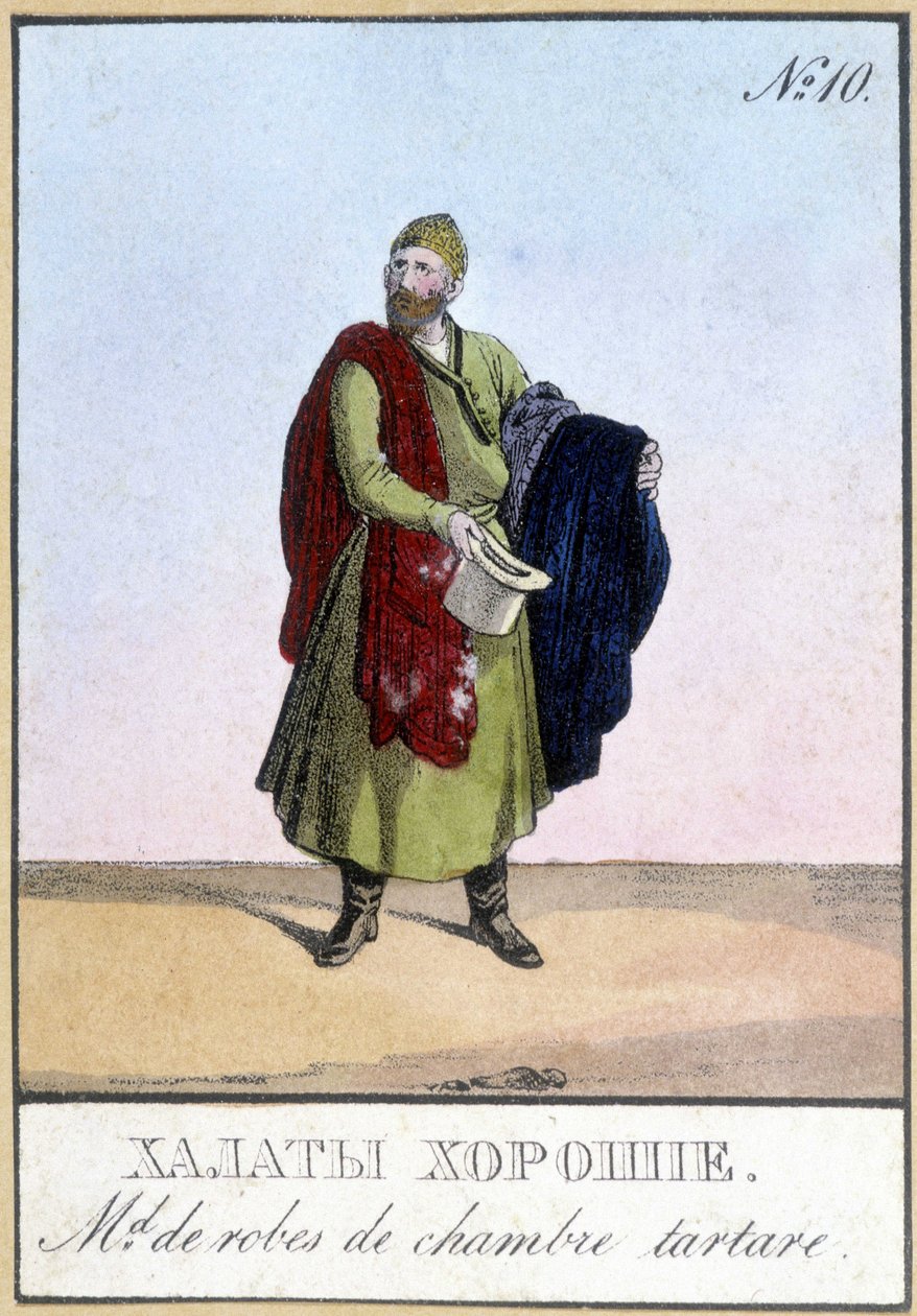 Handlarz sosami tatarskimi w Rosji w XIX wieku. autorstwa Unknown artist