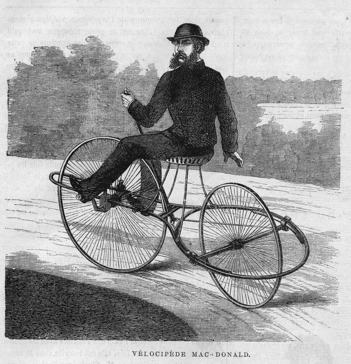 Amerykański welocyped Mac-Donald. 1869 autorstwa Unknown artist