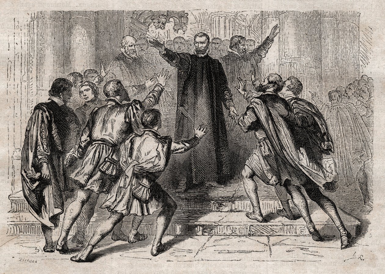 Anabaptysta rozpoznał Jana z Lejdy autorstwa Unknown